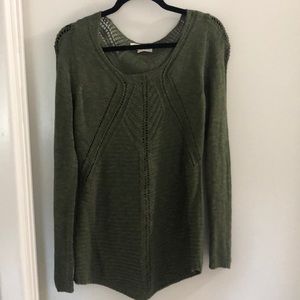 Lightweight knit hunter green sweater